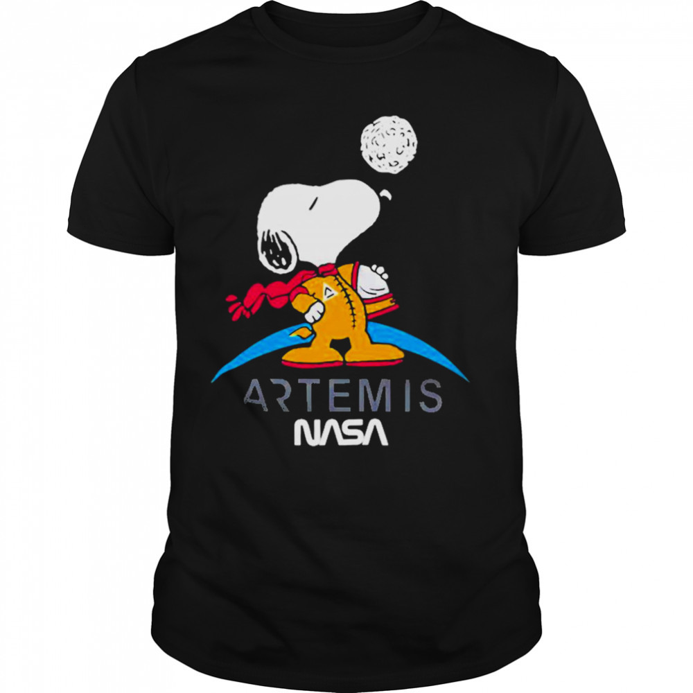 2023 nasa Snoopy artemis T-shirt