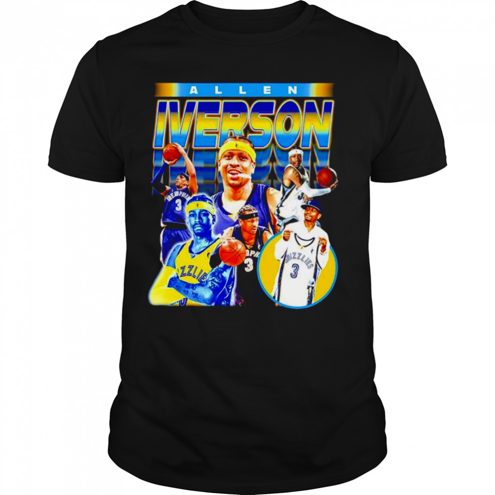 Allen Iverson basketball player shirt