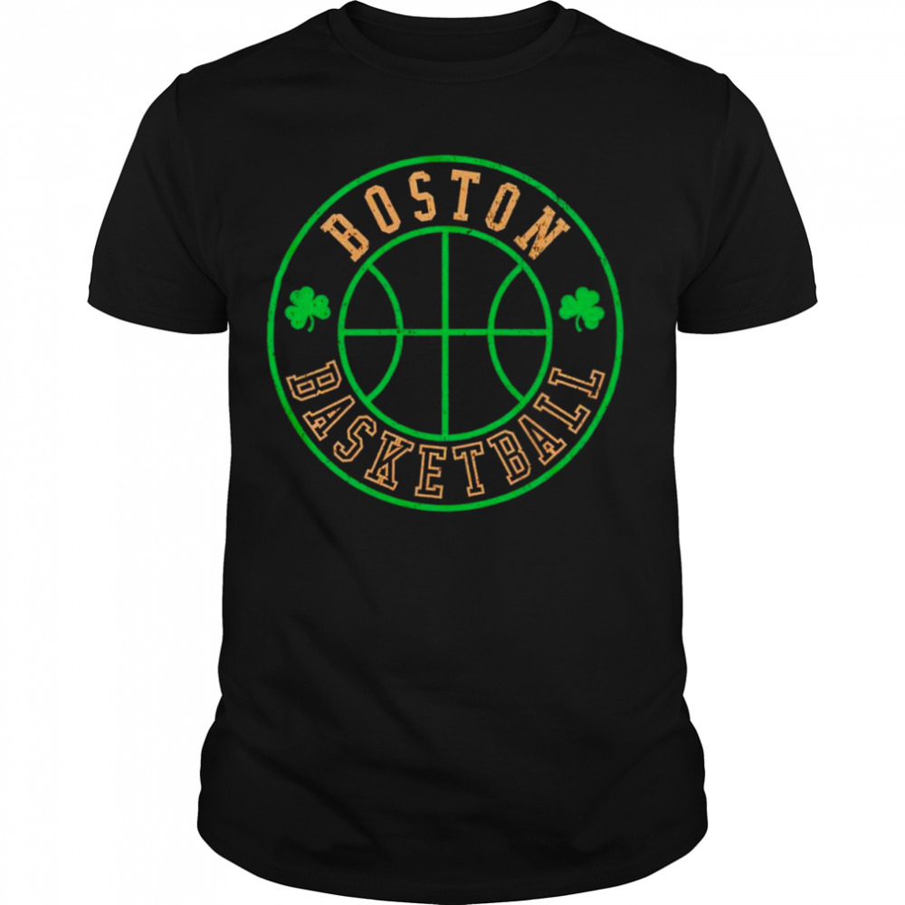 Boston Basketball Seal shamrock shirt