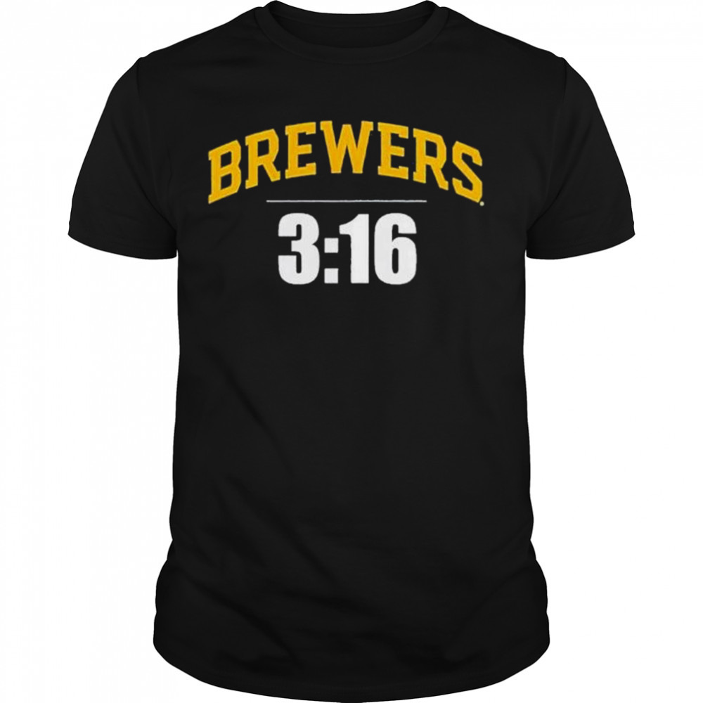 Branded 3 16 Stone Cold Steve Austin Milwaukee Brewers Fanatics Shirt