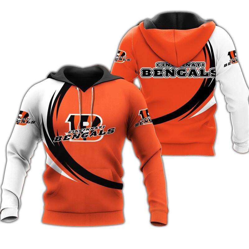 Cincinnati Bengals Hoodie curve graphic gift for men