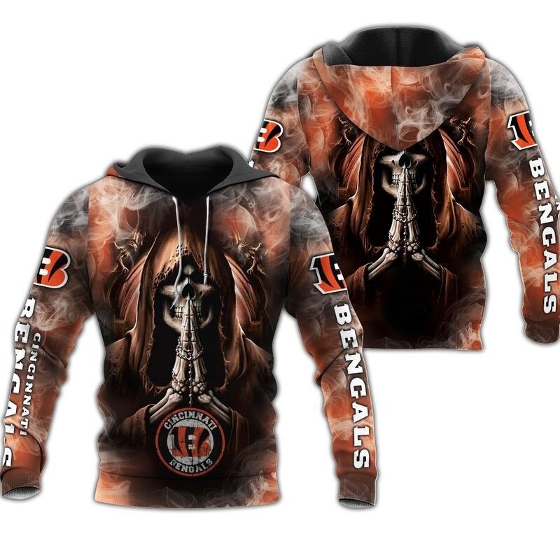 Cincinnati Bengals Hoodies death smoke graphic gift for men