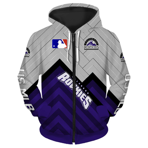 Colorado Rockies hoodie 3D cheap baseball Sweatshirt for fan MLB