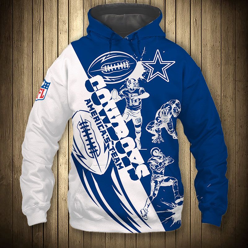 Dallas Cowboys Hoodie 3D Cartoon player cute Sweatshirt