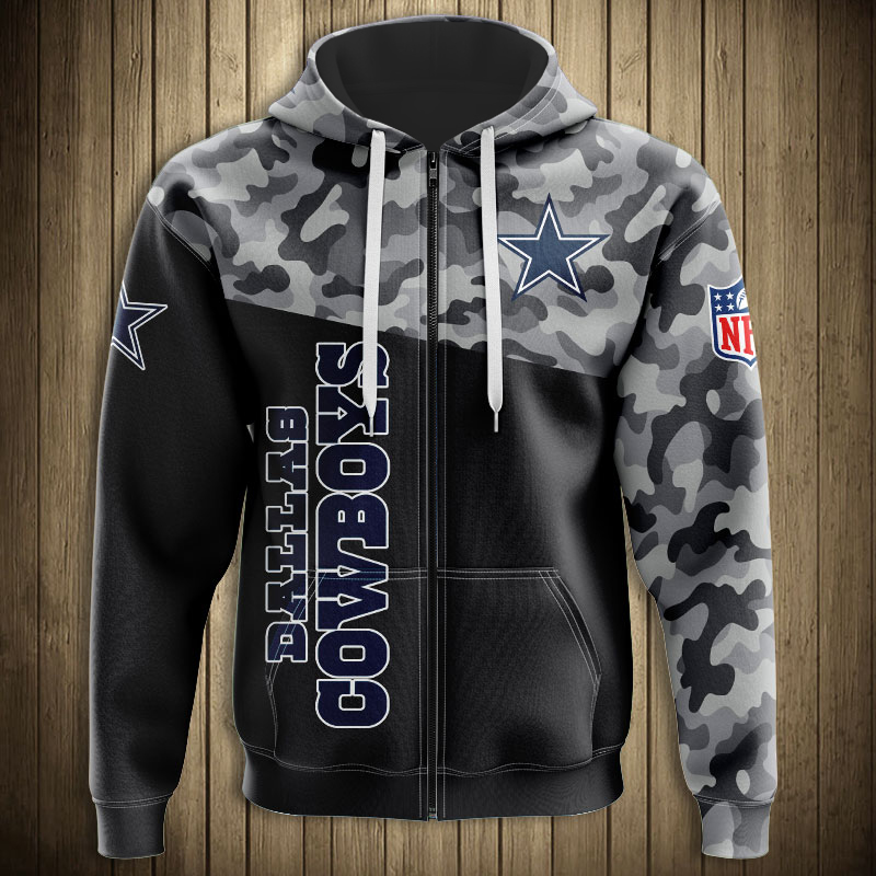 Dallas Cowboys Military Hoodies 3D Sweatshirt Long Sleeve New Season