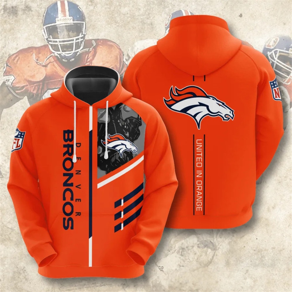 Denver Broncos Hoodies 3 lines graphic gift for fans 2 Denver Broncos Hoodies 3 lines graphic gift for fans