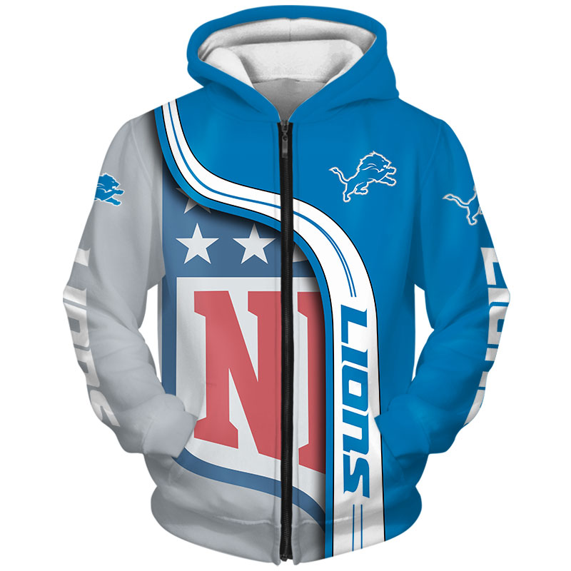 Detroit Lions 3D Hoodie Pullover Sweatshirt NFL for fans