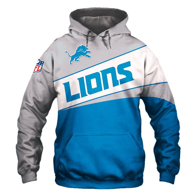 Detroit Lions Hoodie 3D Long Sleeve Pullover new season