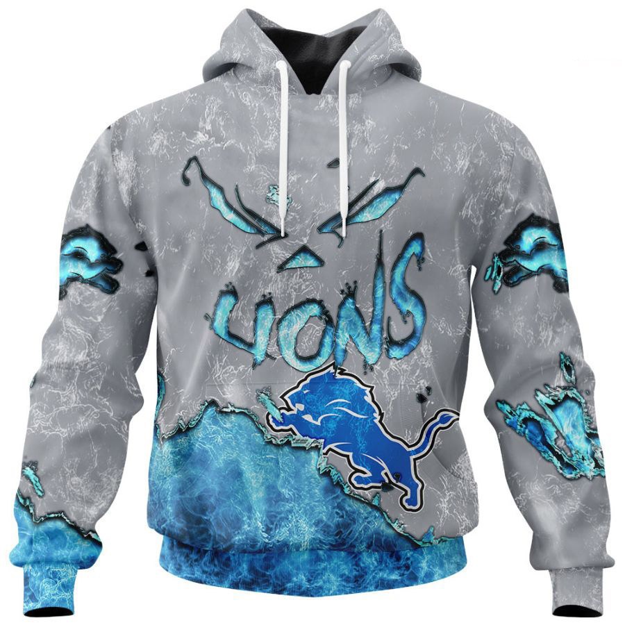 Detroit Lions Hoodie 3D devil eyes gift for fans 2 Detroit Lions Hoodie 3D devil eyes gift for fans