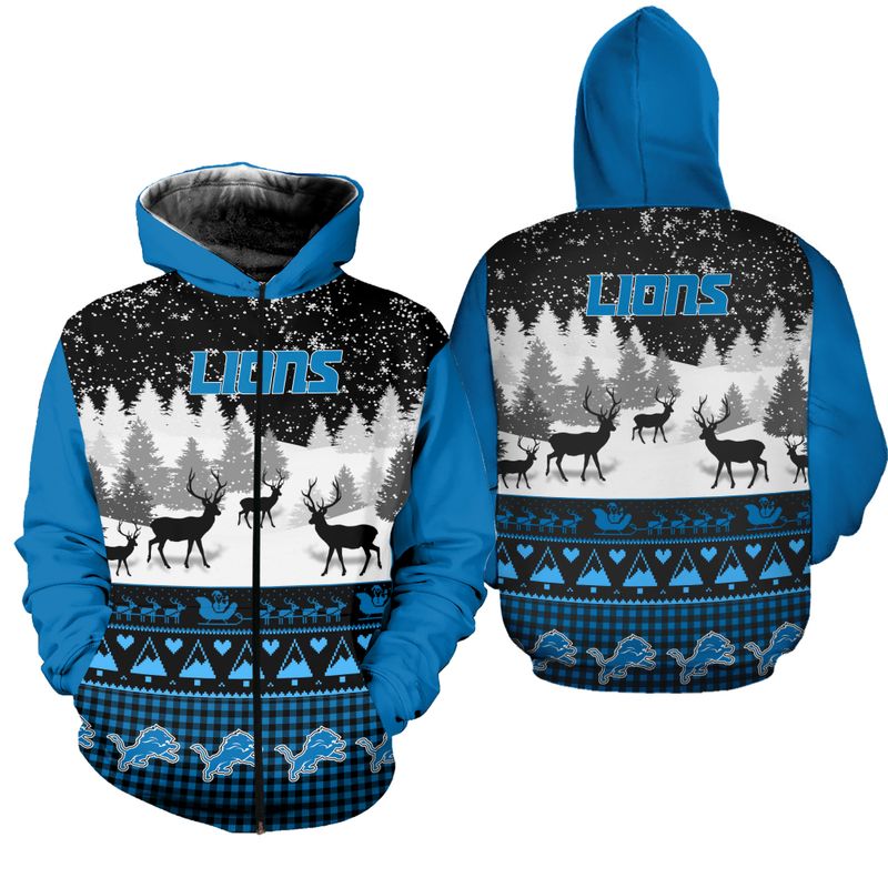 Detroit Lions Hoodie 3D gift for Xmas