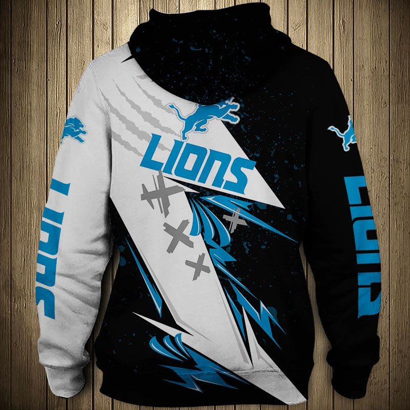 Detroit Lions Hoodies Thunder graphic gift for men 2 Detroit Lions Hoodies Thunder graphic gift for men
