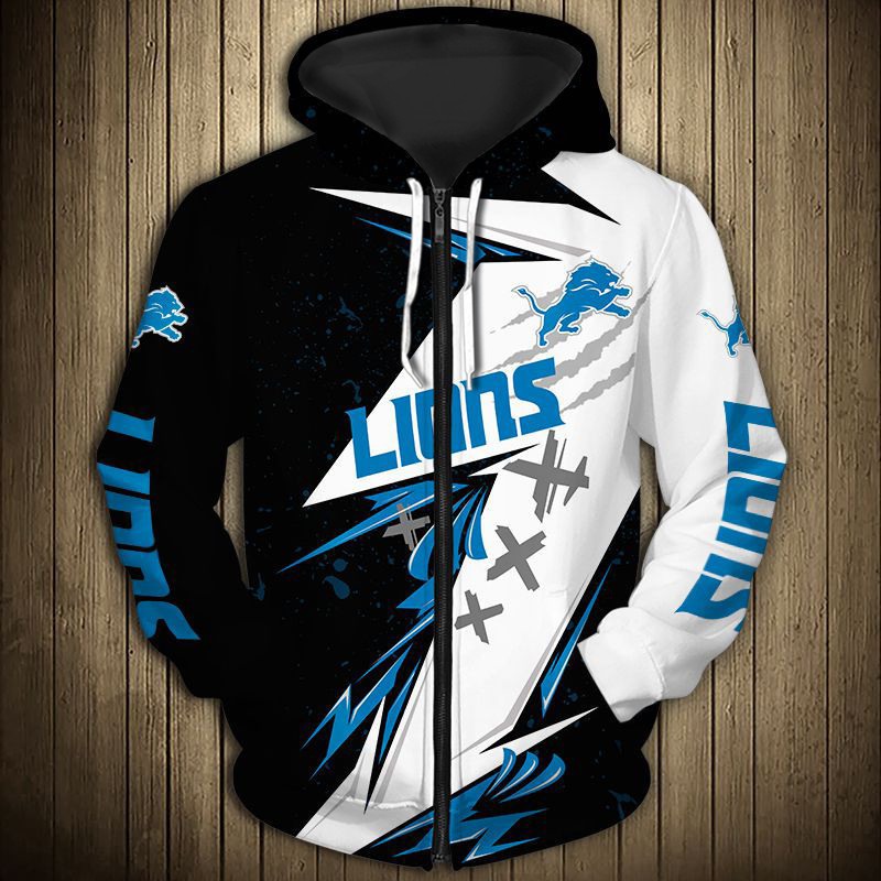 Detroit Lions Hoodies Thunder graphic gift for men