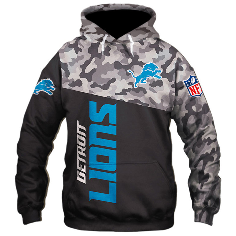 Detroit Lions Military Hoodies 3D Sweatshirt Long Sleeve New Season 3 Detroit Lions Military Hoodies 3D Sweatshirt Long Sleeve New Season