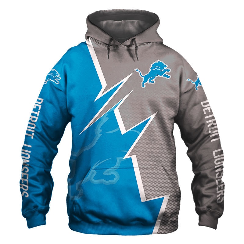 Detroit Lions hoodie Zigzag graphic Sweatshirt gift for fans