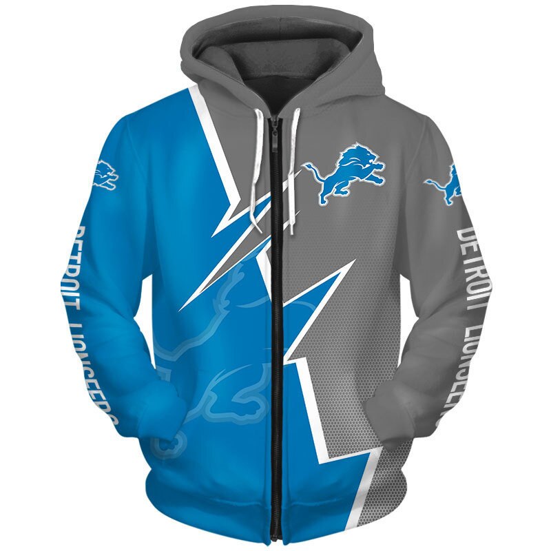 Detroit Lions hoodie Zigzag graphic Sweatshirt gift for fans 2 Detroit Lions hoodie Zigzag graphic Sweatshirt gift for fans