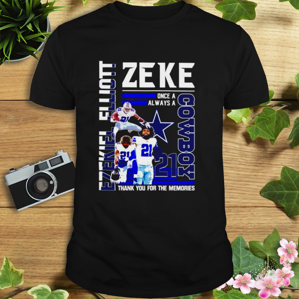 Ezekiel Elliott Zeke Cowboy thank you for the memories shirt