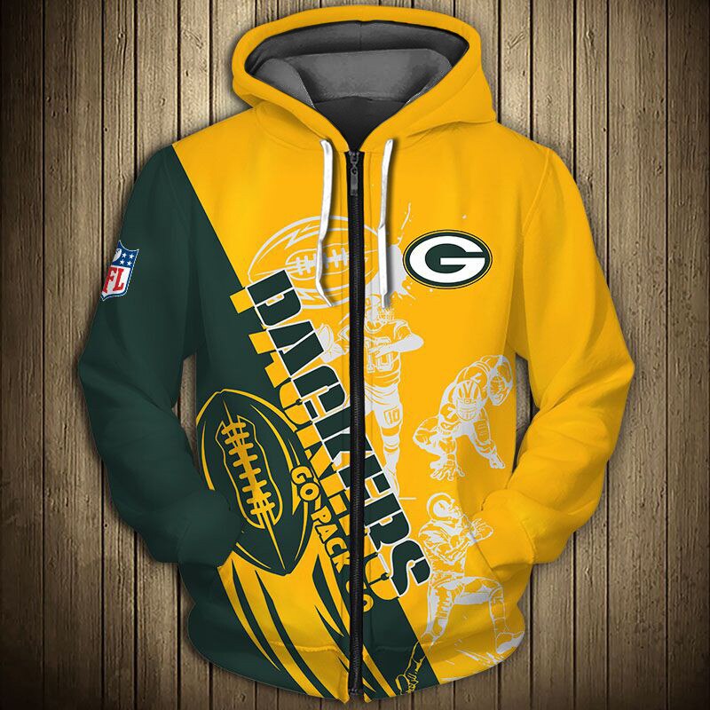 Green Bay Packers Hoodie 3D Cartoon player cute Sweatshirt 3 Green Bay Packers Hoodie 3D Cartoon player cute Sweatshirt