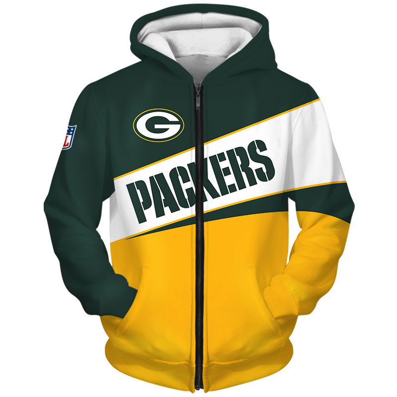 Green Bay Packers Hoodie 3D Long Sleeve Pullover new season 2 Green Bay Packers Hoodie 3D Long Sleeve Pullover new season