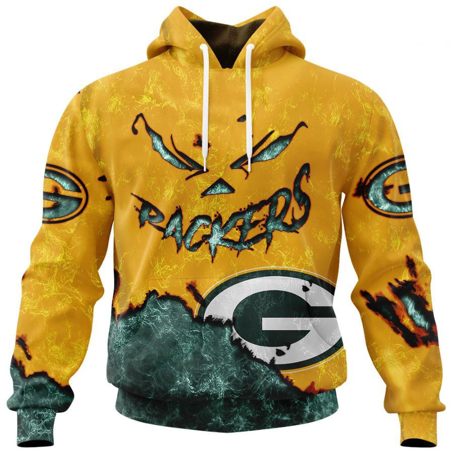 Green Bay Packers Hoodie 3D devil eyes gift for fans 3 Green Bay Packers Hoodie 3D devil eyes gift for fans