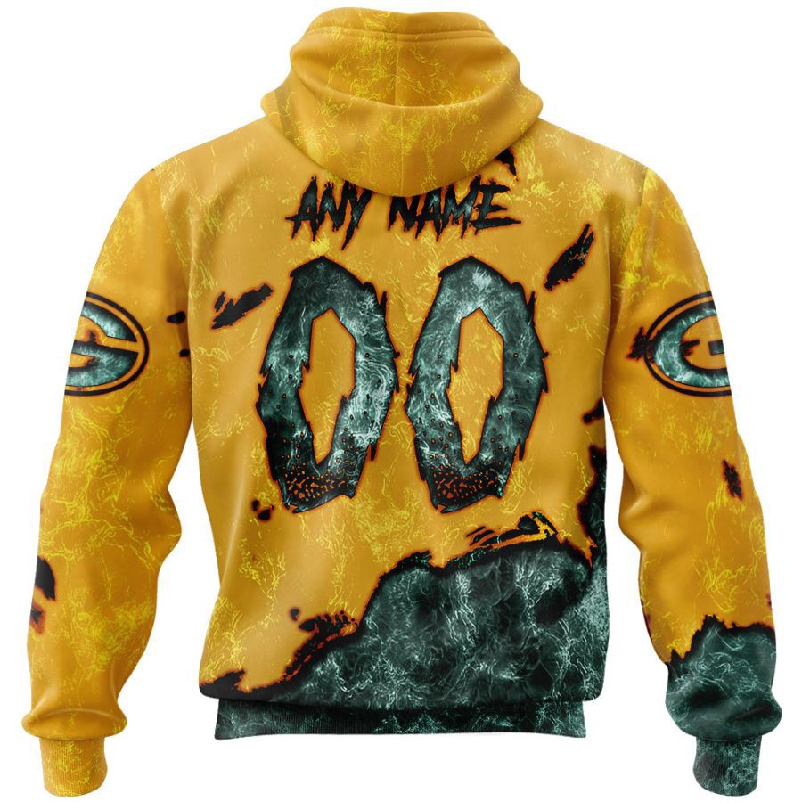 Green Bay Packers Hoodie 3D devil eyes gift for fans 2 Green Bay Packers Hoodie 3D devil eyes gift for fans