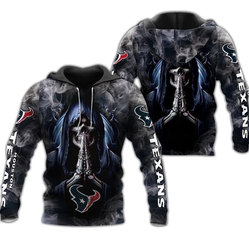 Houston Texans Hoodies death smoke graphic gift for men