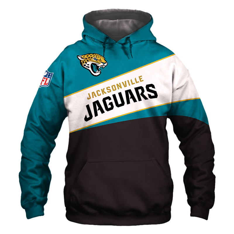 Jacksonville Jaguars Hoodie 3D Long Sleeve Pullover new season