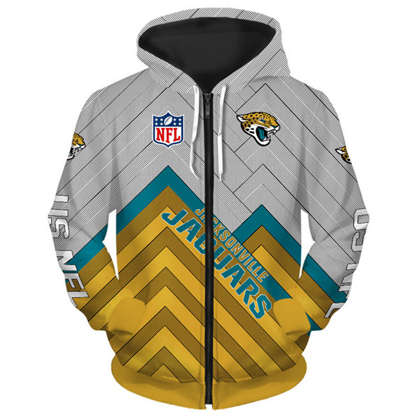 Jacksonville Jaguars Hoodie 3D cheap Long Sweatshirt Pullover size S-5XL