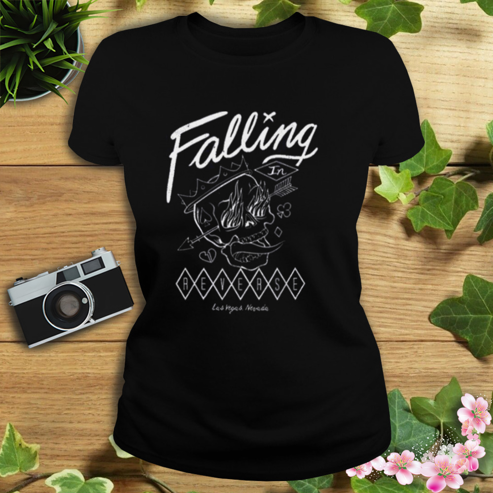 Official Merchandise Flame Skull Falling In Reverse shirt 2 Women's tshirt