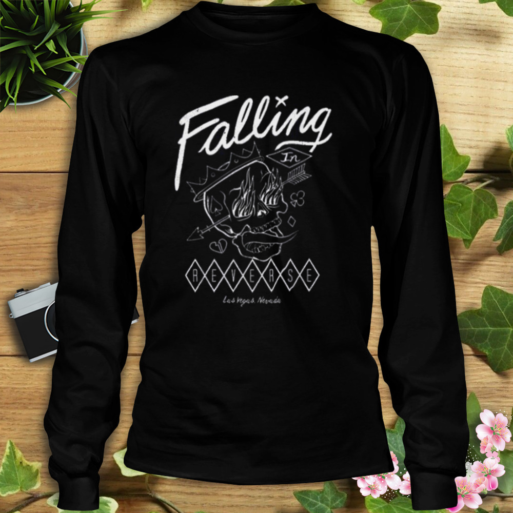 Official Merchandise Flame Skull Falling In Reverse shirt 3 Longsleeve tshirt
