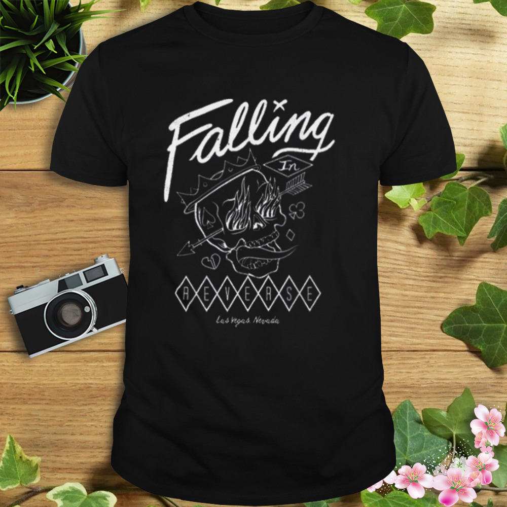 Official Merchandise Flame Skull Falling In Reverse shirt 1 Unisex tshirt
