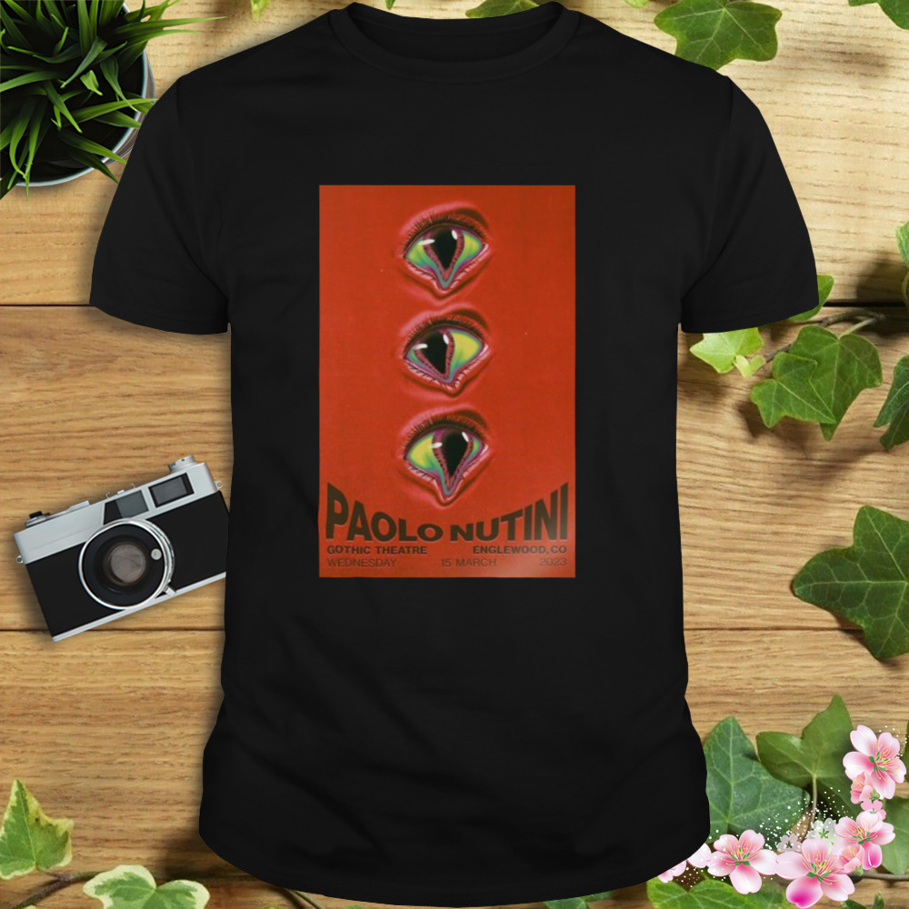 Paolo Nutini March 15 2023 Gothic Theatre Englewood Colorado Poster shirt 1 Unisex tshirt