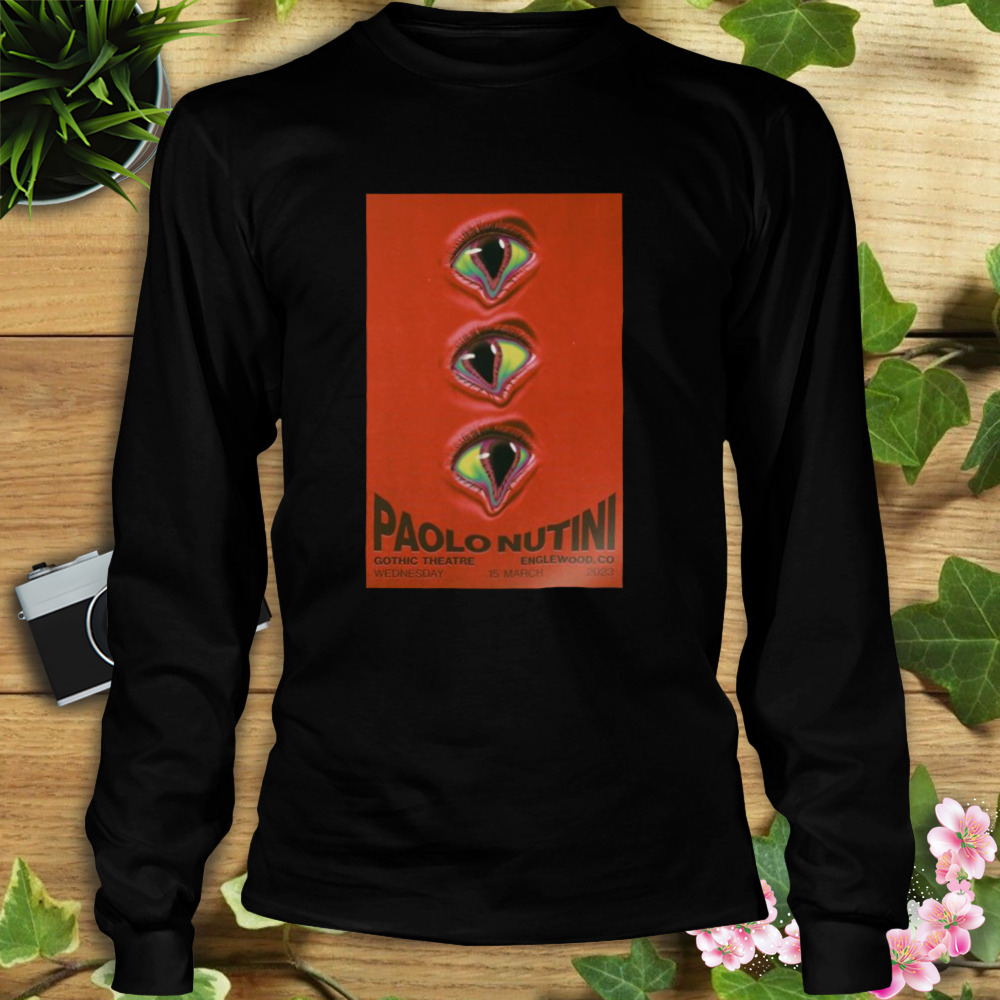 Paolo Nutini March 15 2023 Gothic Theatre Englewood Colorado Poster shirt 3 Longsleeve tshirt