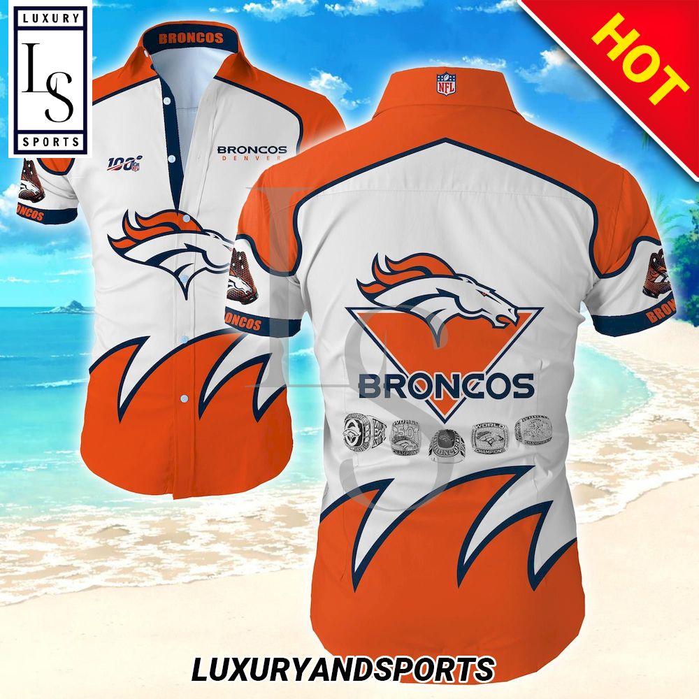 Denver Broncos 100Th Anniversary Hawaiian Shirt