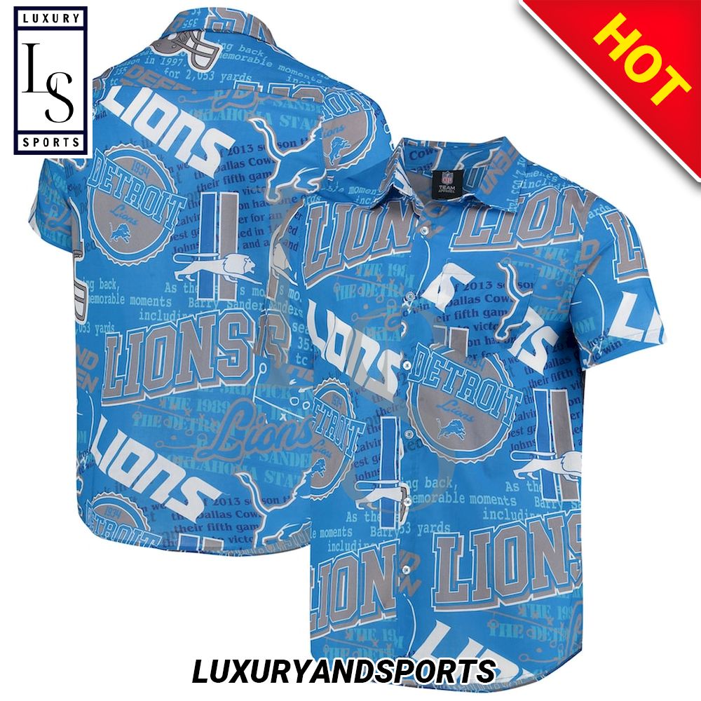 Detroit Lions Super Bowl Hawaiian Shirt