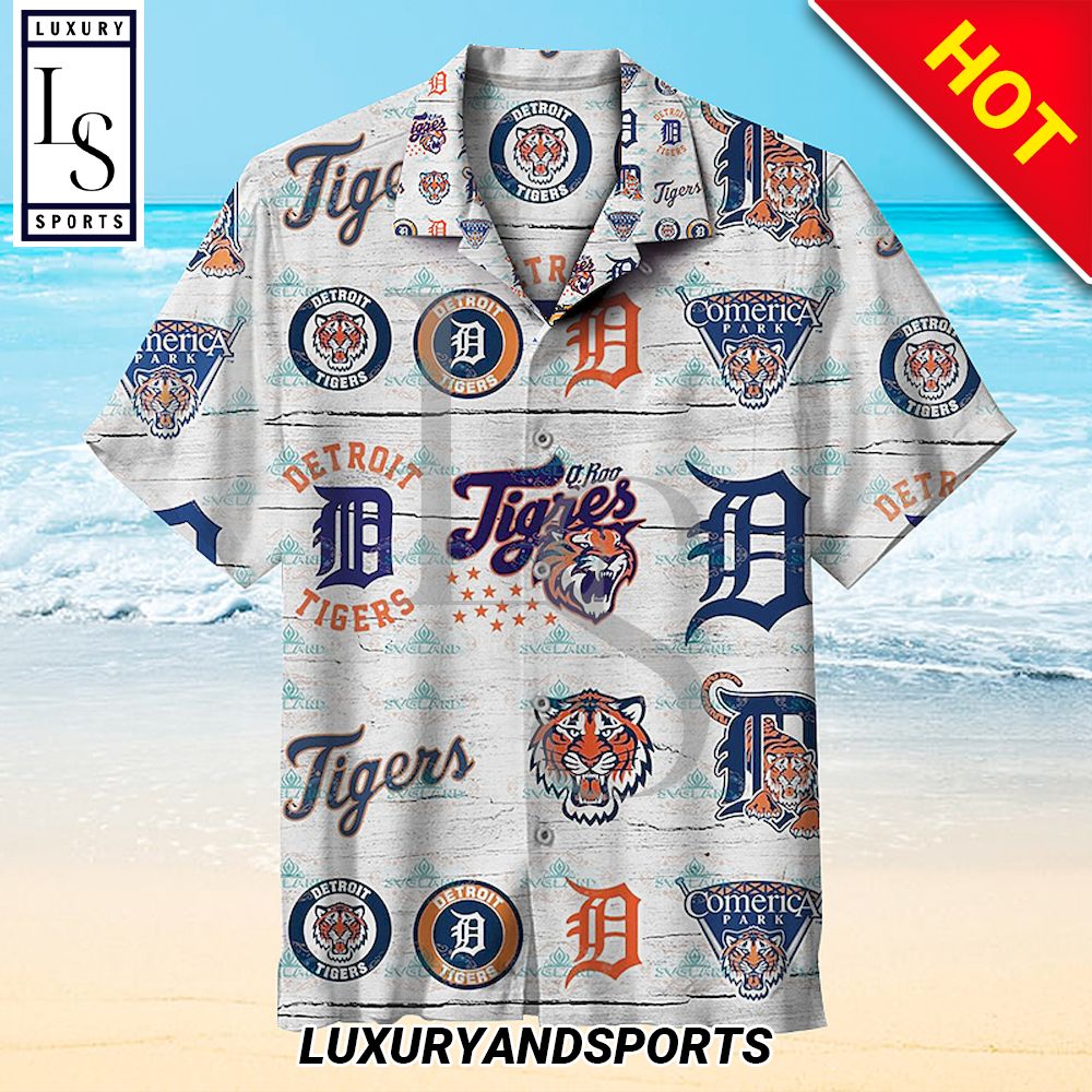 Detroit Tigers Baseball Team MLB Hawaiian Shirt