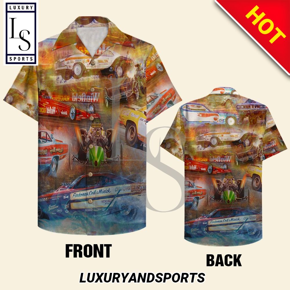 Drag Racing 3D Hawaiian Shirt