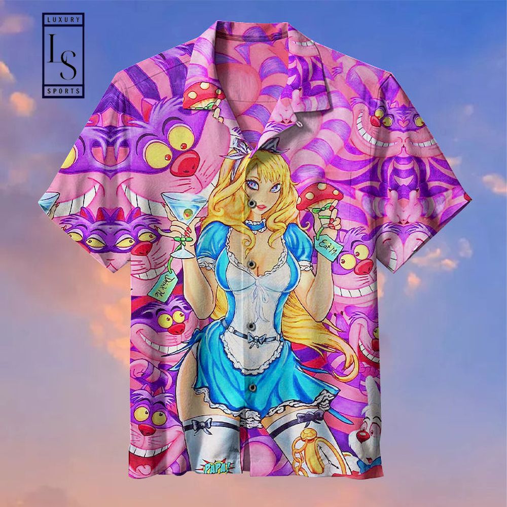 Eat Me Alice in Wonderland Hawaiian Shirt
