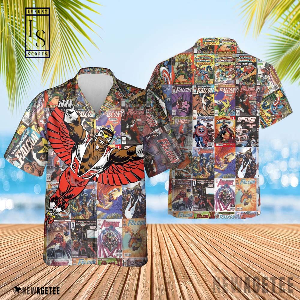 Falcon Marvel Avengers Super Hero Hawaiian Shirt