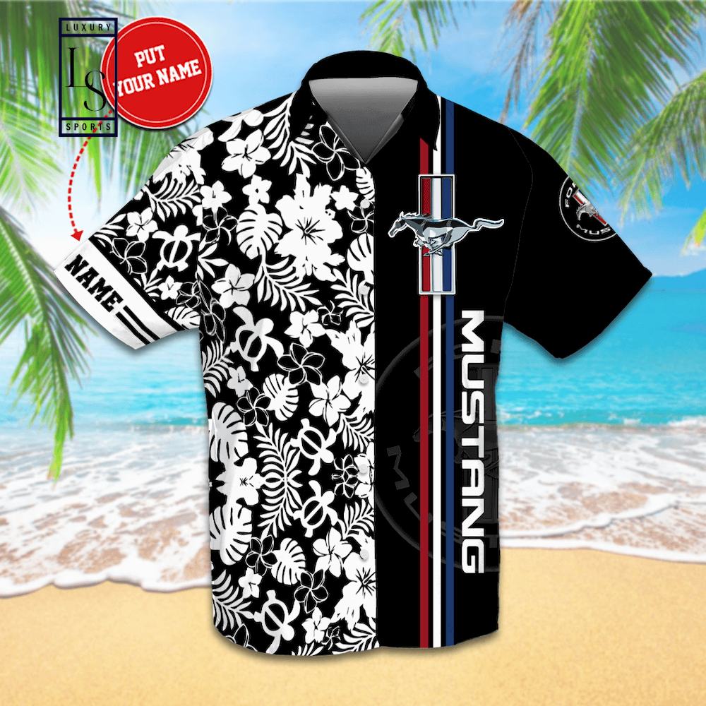 Ford Mustang Personalized Hawaiian Shirt