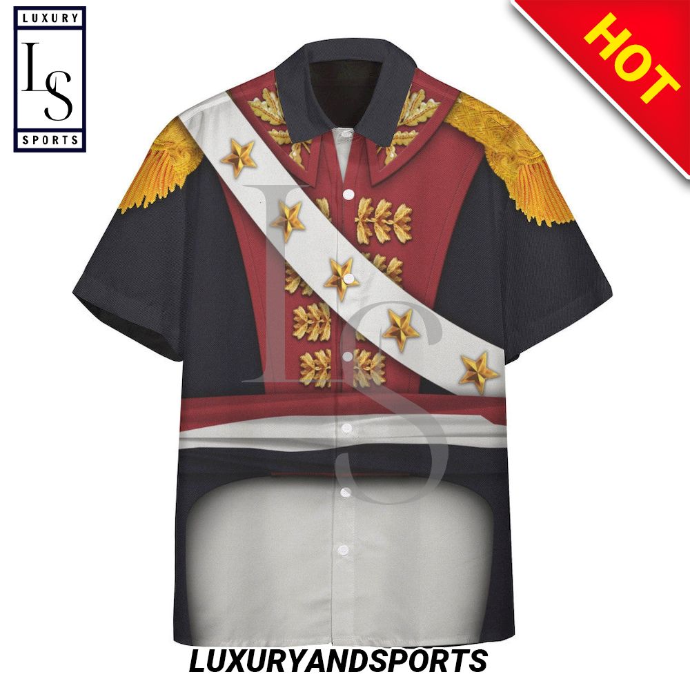 General Toussaint Louverture Military Suit Hawaiian Shirt