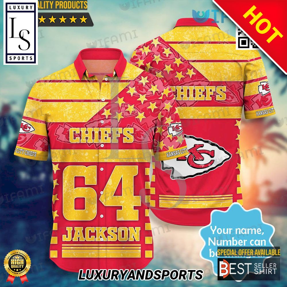 Gold Star Kansas City Chiefs Hawaii Shirt