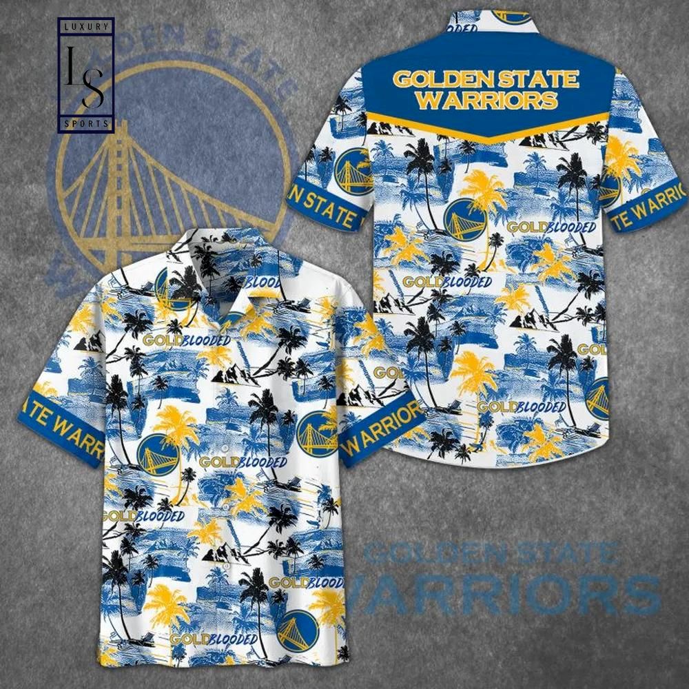 Golden State Warriors 3D Goldblooded Hawaiian Shirt