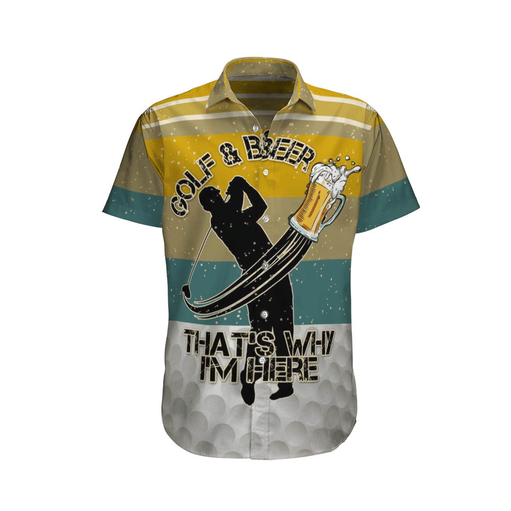 Golf Colorful Nice Design Unisex Hawaiian Shirt For Men And Women Dhc17062602