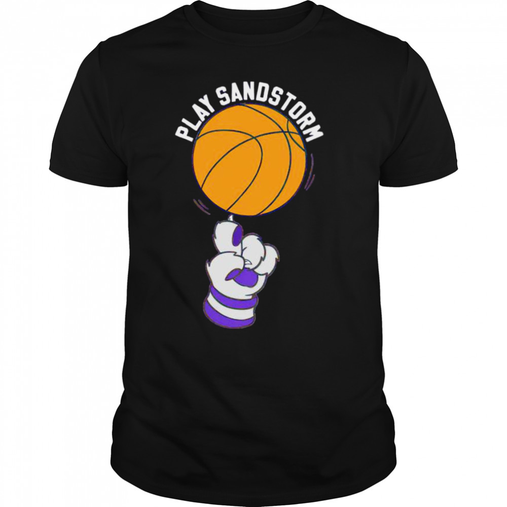 K-State Play Sandstorm Wildcat hand basketball shirt
