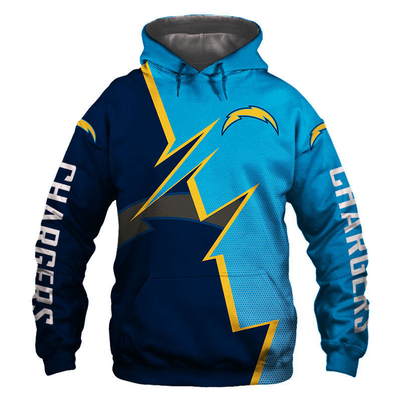 Los Angeles Chargers Hoodie Zigzag graphic Sweatshirt Pullover gift for fans