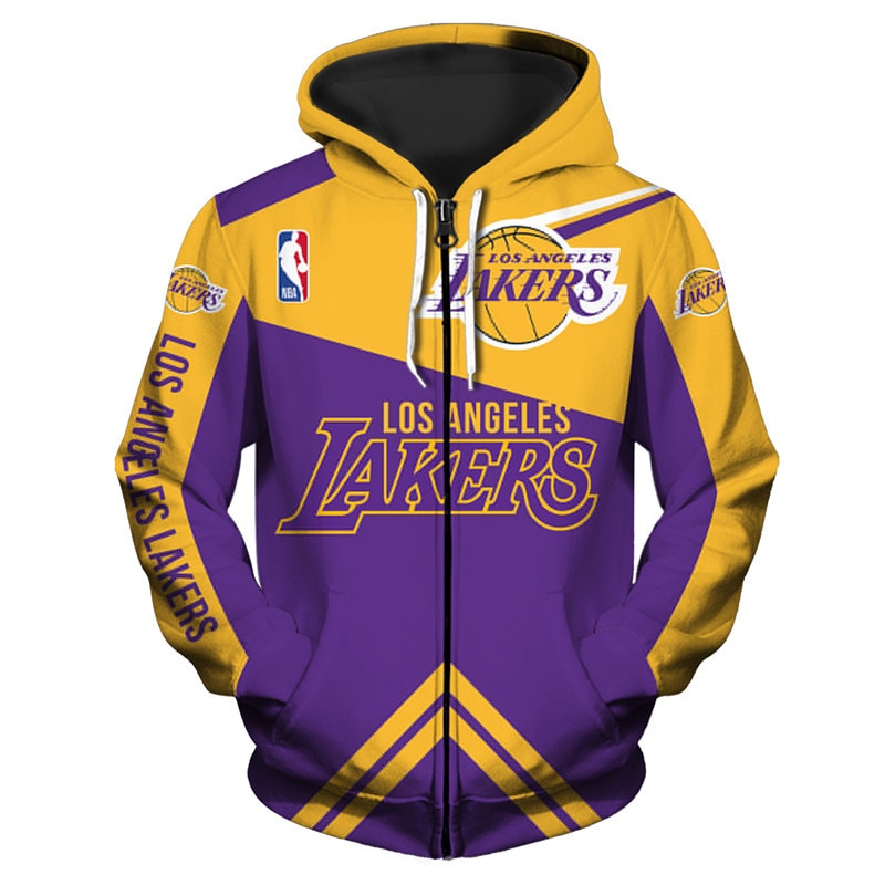 Los Angeles Lakers Hoodie 3D cheap basketball Sweatshirt for fans NBA