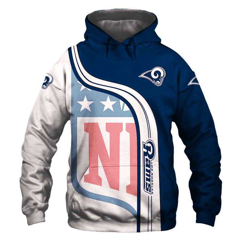 Los Angeles Rams  3D Hoodie Pullover Sweatshirt NFL for fans