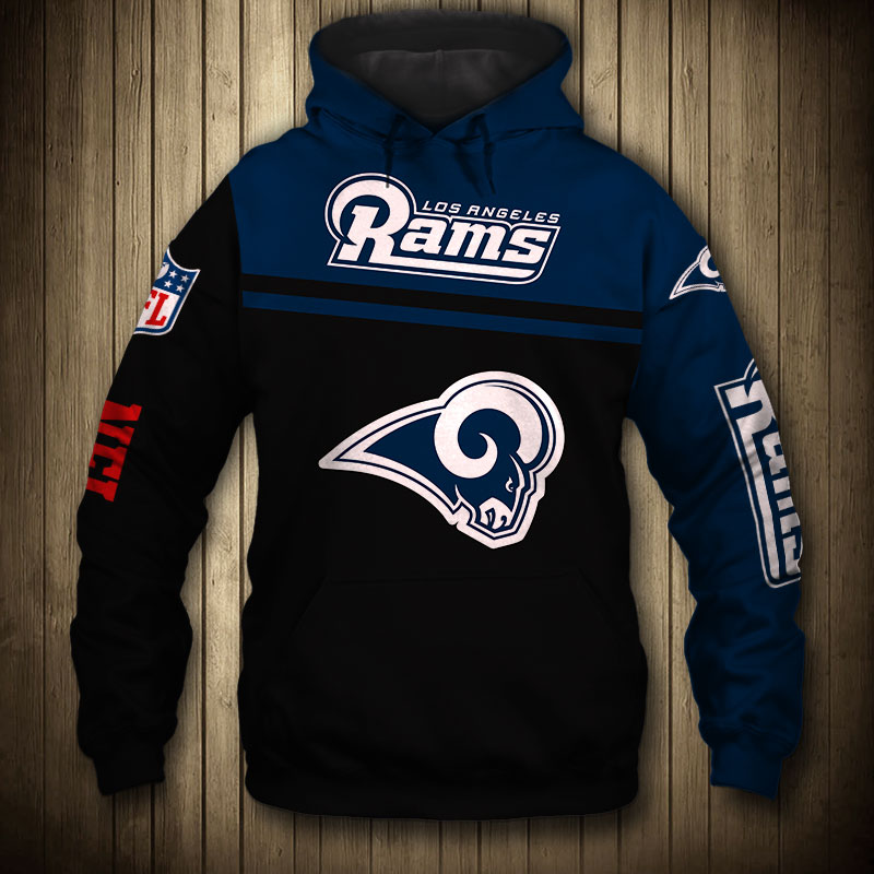 NFL Los Angeles Rams Skull Yellow 3D Hoodie Zip Hoodie For Men And