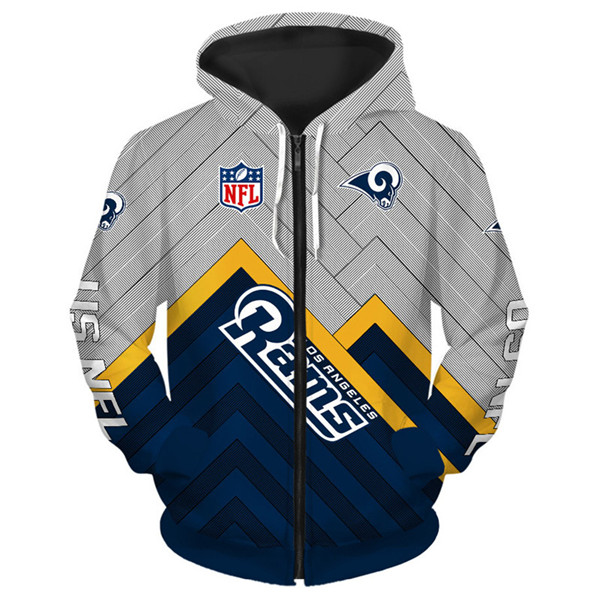 Los Angeles Rams Hoodie 3D cheap Long Sweatshirt Pullover size S-5XL