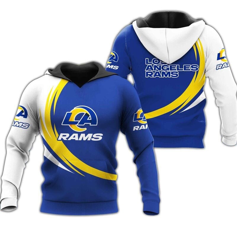 Los Angeles Rams Hoodie curve graphic gift for men